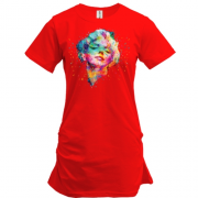 Подовжена футболка "Мерілін Монро у стилі поп-арт"