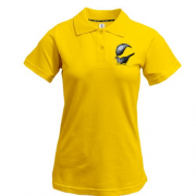 Жіноча футболка-поло "Птах з пером"