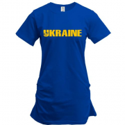 Подовжена футболка з пташкою "Ukraine"