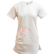 Подовжена футболка з квітами (3)
