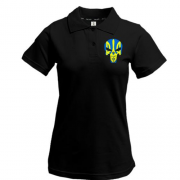 Жіноча футболка-поло "Череп з гербом"
