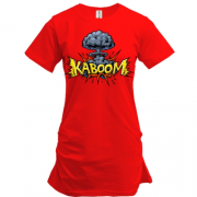 Подовжена футболка із серцем "Kaboom"