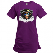 Подовжена футболка "Мавпа - космонавт"
