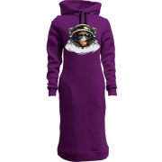 Женская толстовка-платье "Обезьяна - космонавт"