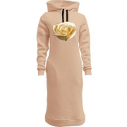 Женская толстовка-платье "Золотая роза"
