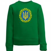Детский свитшот "Герб Украины с узором"