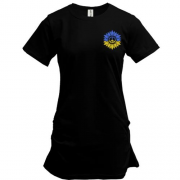 Подовжена футболка Соняшник Peace Ukraine (Вишивка)