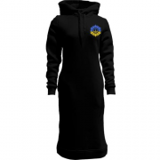 Женская толстовка-платье Подсолнух Peace Ukraine (Вышивка)
