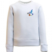 Детский свитшот со стилизованной птицей "Надежда" (Вышивка)