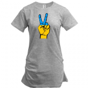 Подовжена футболка "Миру!"