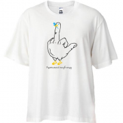 Футболка Oversize с украинским голубем мира