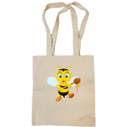 Сумка шопер з бджолою і медом