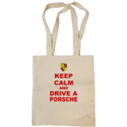 Сумка шоппер Keep calm and drive a Porsche