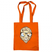 Сумка шоппер со львом в очках