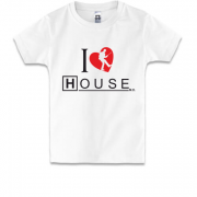 Дитяча футболка I love House