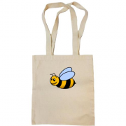 Сумка шопер в літаючою бджолою