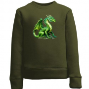 Детский свитшот Зеленый дракон (2)