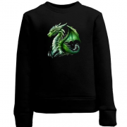 Детский свитшот Зеленый дракон АРТ (2)