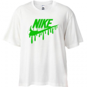 Футболка Oversize лого "Nike" c потеками