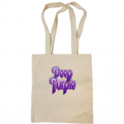 Сумка шопер Deep Purple (фіолетовий логотип)