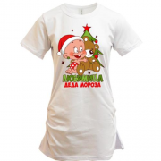 Подовжена футболка Улюблениця Діда Мороза