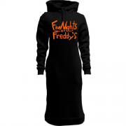 Женская толстовка-платье Five Nights at Freddy’s (надпись)