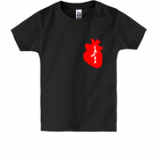 Детская футболка с сердцем