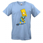 Футболка Барт Симпсон с рогаткой