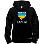 Худи BASE с надписью "Ukraine" и сердечком