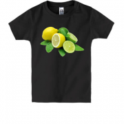 Детская футболка с лимонами и лаймом