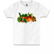 Дитяча футболка з овочевим букетом