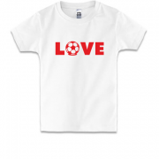 Дитяча футболка  Love футбол