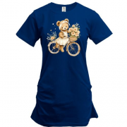 Подовжена футболка Плюшевий ведмедик на велосипеді (2)