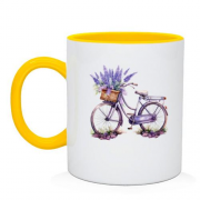 Чашка Велосипед із лавандою