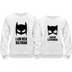 Парные кофты i'm her Batman i'm his Catwoman