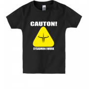 Детская футболка Sysadmin@Work (quake)