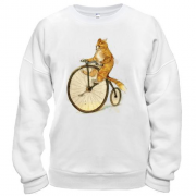 Світшот Кіт на велосипеді