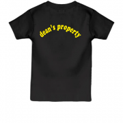 Детская футболка "Dean's property"