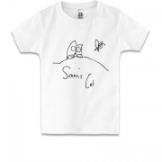 Детская футболка Simon's Cat с бабочкой