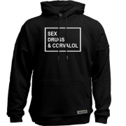 Худи без начеса Sex drugs & corvalol