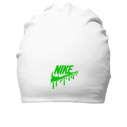 Хлопковая шапка лого "Nike" c потеками
