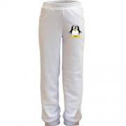Детские трикотажные штаны Пингвин Ubuntu