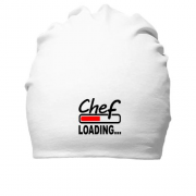 Хлопковая шапка с надписью "chef " шеф-повар