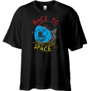 Футболка Oversize Race to space