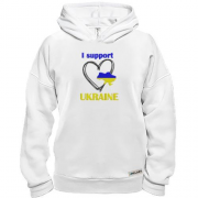 Худи BASE с вышивкой I Support Ukraine