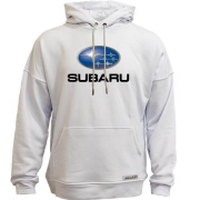 Худи без начеса с лого Subaru