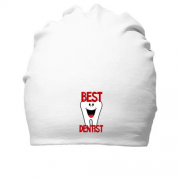 Бавовняна шапка з написом "Кращий дантист"