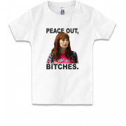Дитяча футболка з Чарлі - Peace out, bitches