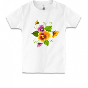 Детская футболка с цветами (арт)