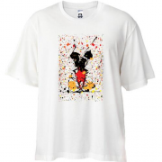 Футболка Oversize Mickey mouse paint art